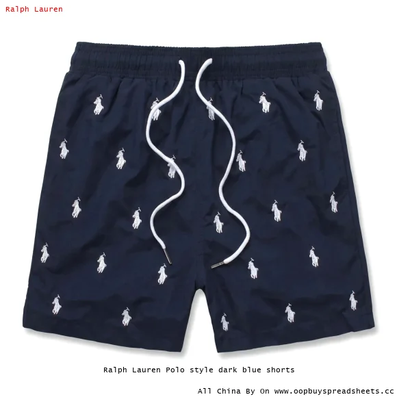 Ralph Lauren Polo style dark blue shorts