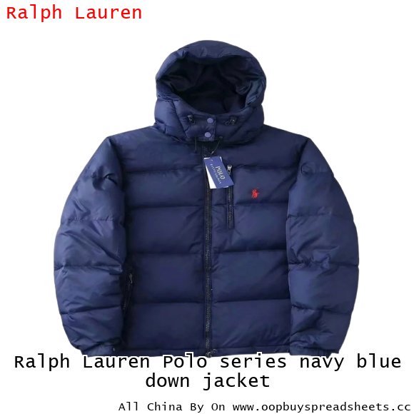 Ralph Lauren Polo series navy blue down jacket