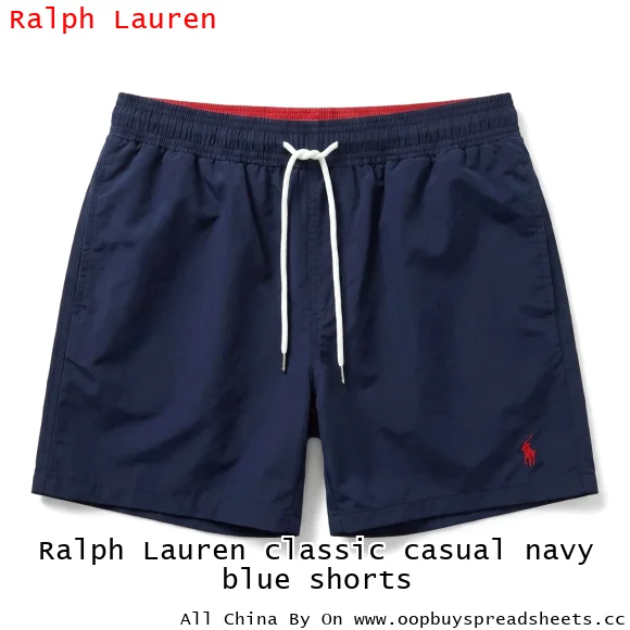Ralph Lauren classic casual navy blue shorts