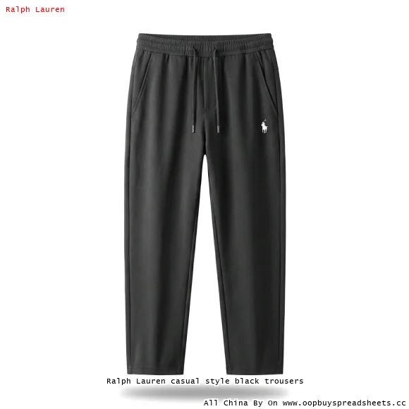 Ralph Lauren casual style black trousers