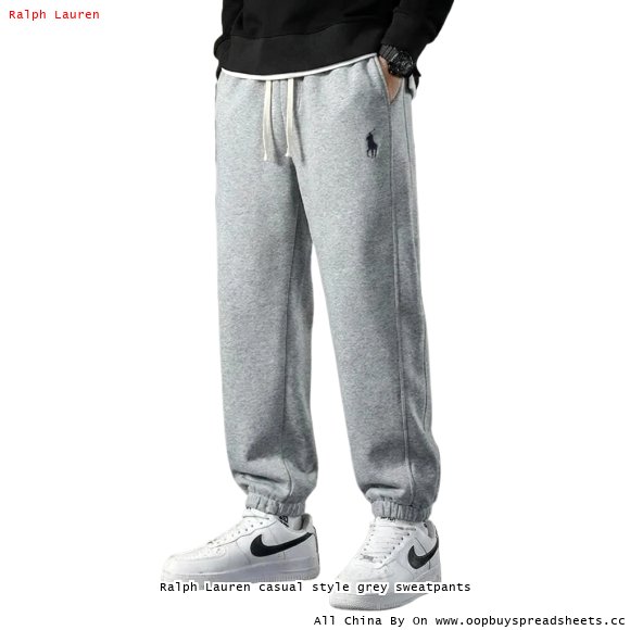 Ralph Lauren casual style grey sweatpants