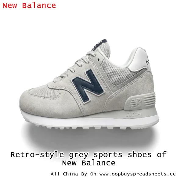 Retro-style grey sports shoes of New Balance