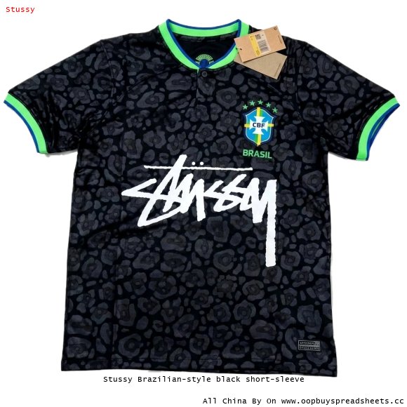Stussy Brazilian-style black short-sleeve