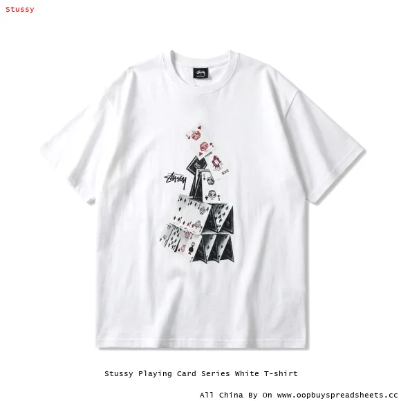 Stussy Playing Card Series White T-shirt