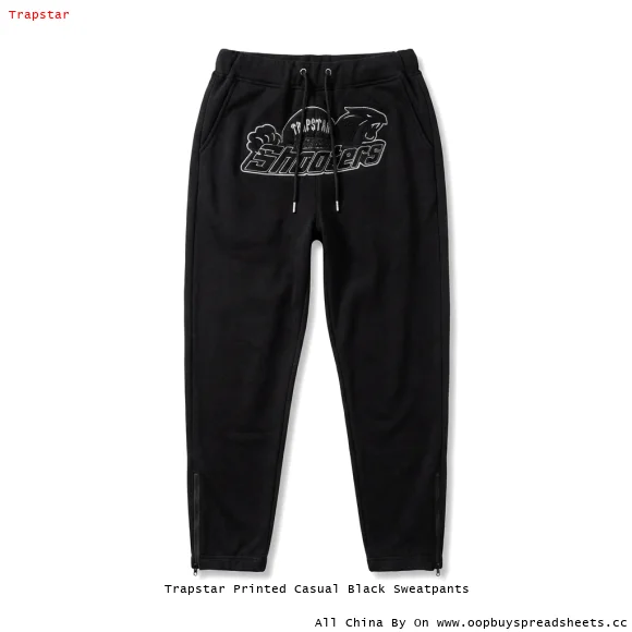 Trapstar Printed Casual Black Sweatpants