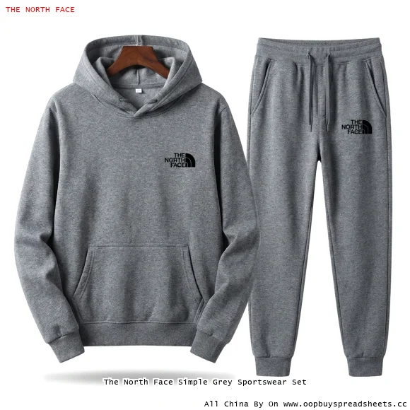 The North Face Simple Grey Sportswear Set
