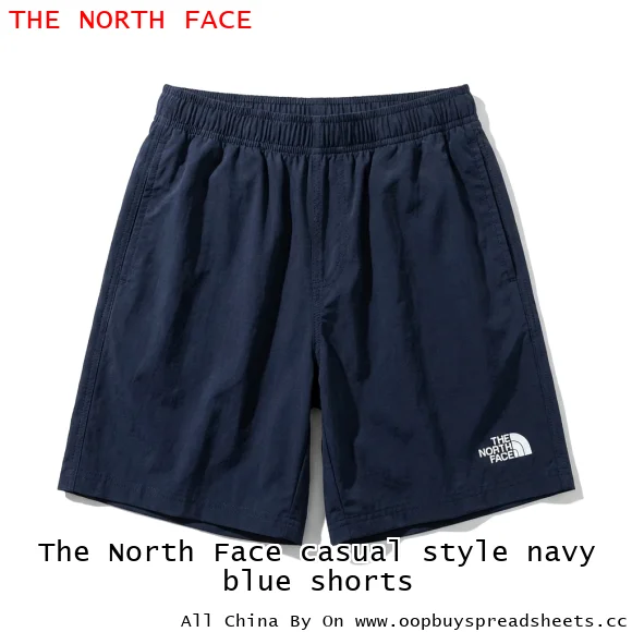 The North Face casual style navy blue shorts