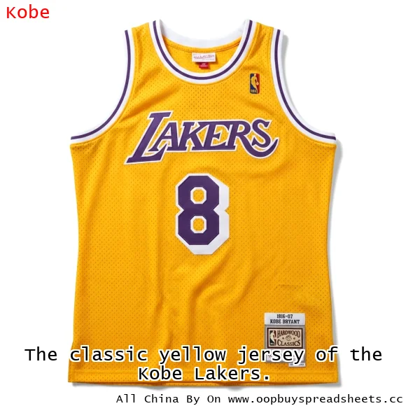The classic yellow jersey of the Kobe Lakers.