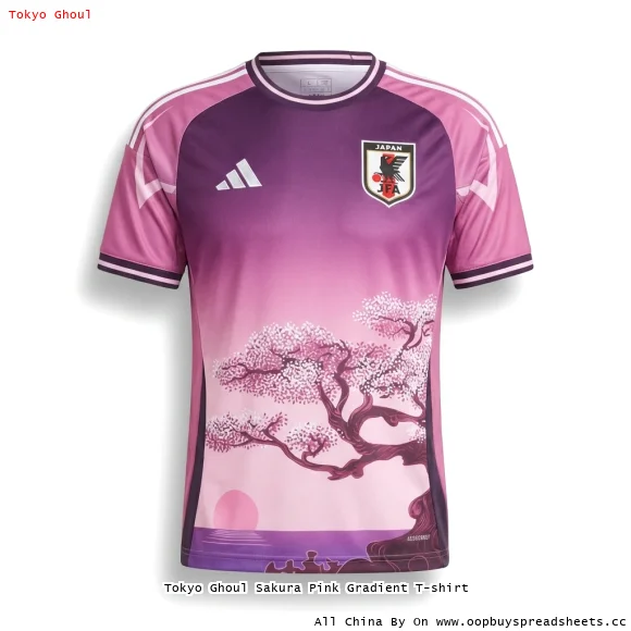 Tokyo Ghoul Sakura Pink Gradient T-shirt