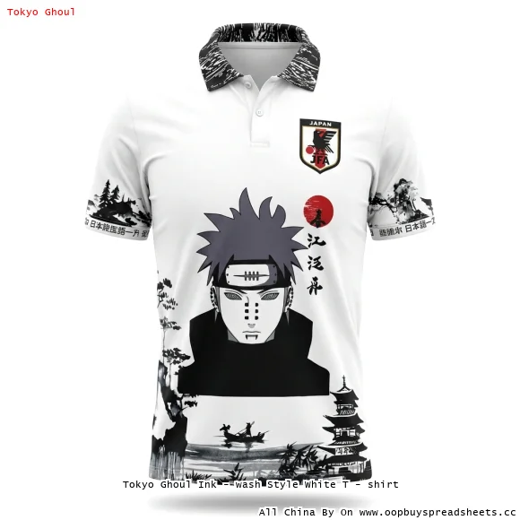 Tokyo Ghoul Ink - wash Style White T - shirt