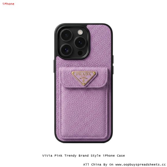 ViVia Pink Trendy Brand Style iPhone Case