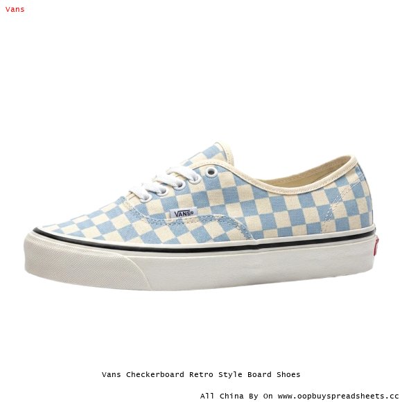 Vans Checkerboard Retro Style Board Shoes