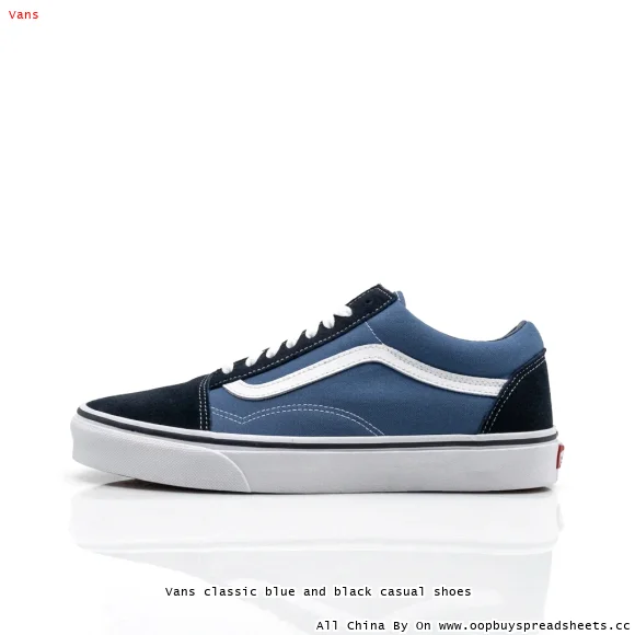 Vans classic blue and black casual shoes