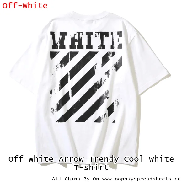 Off-White Arrow Trendy Cool White T-shirt