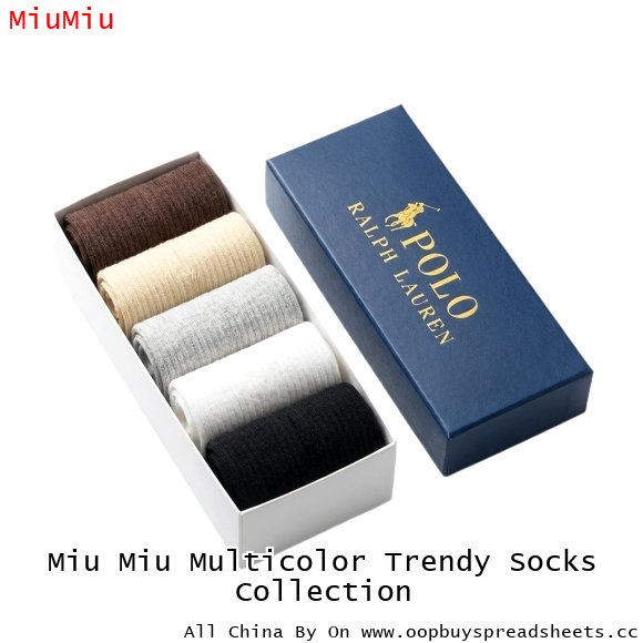 Miu Miu Multicolor Trendy Socks Collection