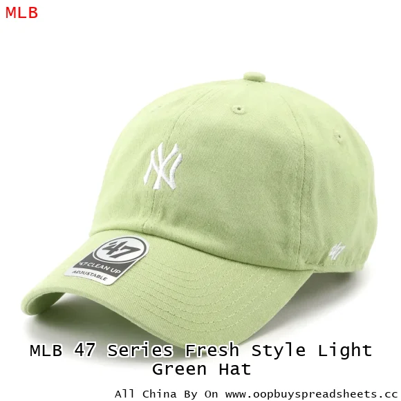 MLB 47 Series Fresh Style Light Green Hat