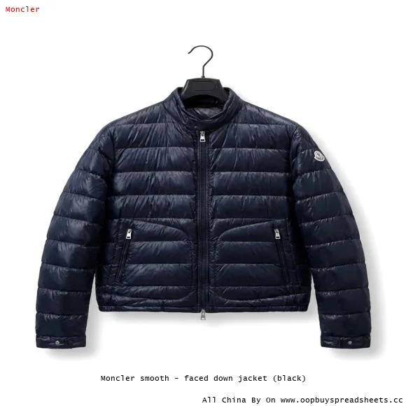 Moncler smooth - faced down jacket (black)