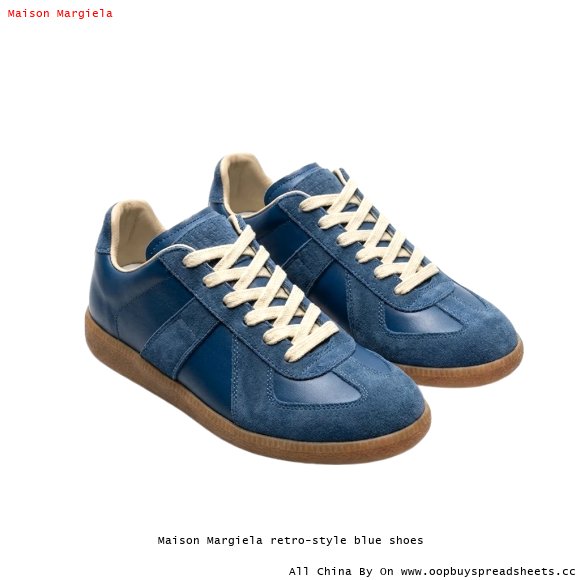 Maison Margiela retro-style blue shoes