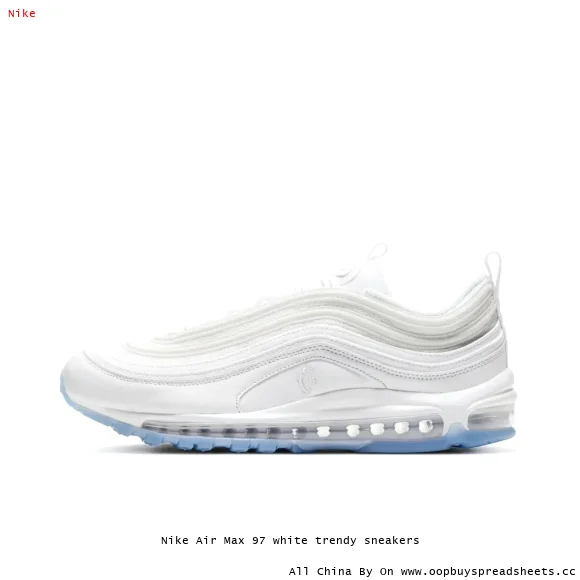 Nike Air Max 97 white trendy sneakers