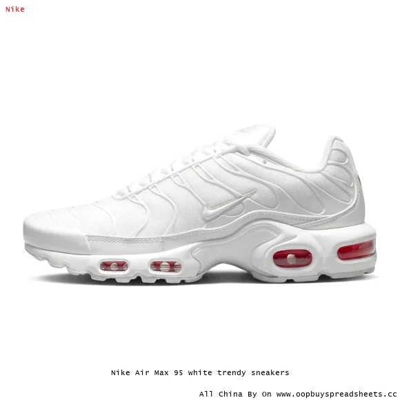 Nike Air Max 95 white trendy sneakers