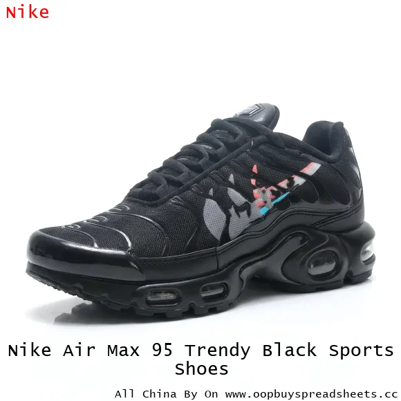 Nike Air Max 95 Trendy Black Sports Shoes