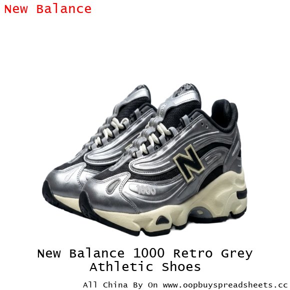 New Balance 1000 Retro Grey Athletic Shoes
