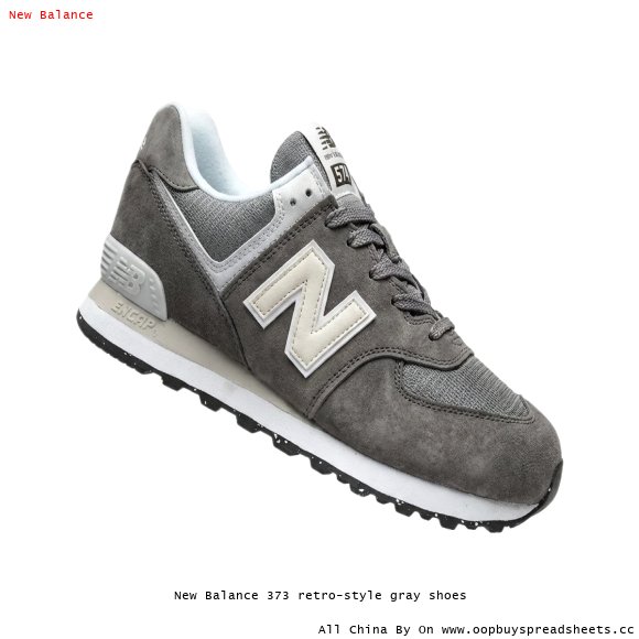 New Balance 373 retro-style gray shoes