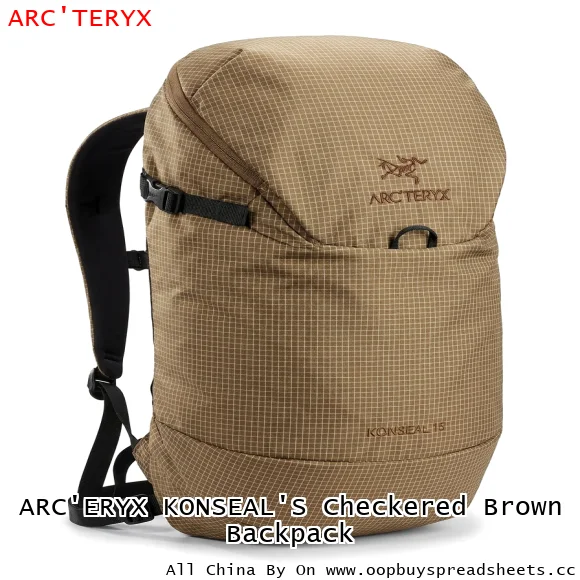 ARC'ERYX KONSEAL'S Checkered Brown Backpack