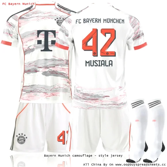 Bayern Munich camouflage - style jersey