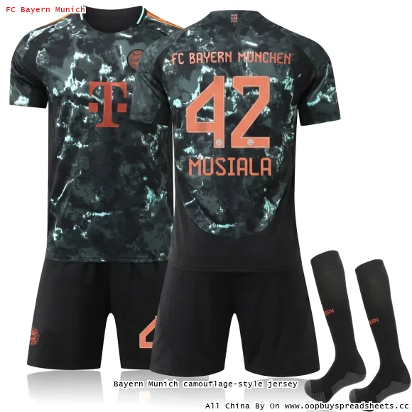 Bayern Munich camouflage-style jersey