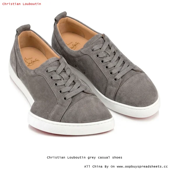 Christian Louboutin grey casual shoes