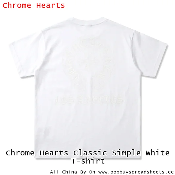 Chrome Hearts Classic Simple White T-shirt