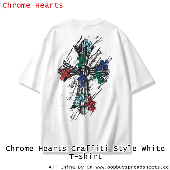Chrome Hearts Graffiti Style White T-shirt