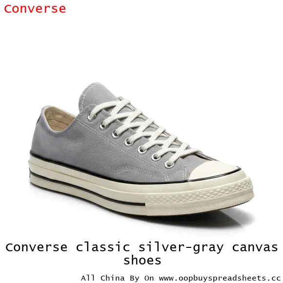 Converse classic silver-gray canvas shoes