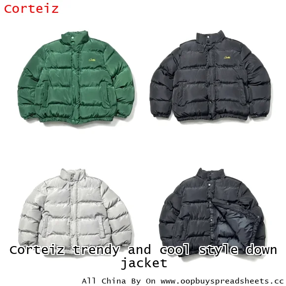 Corteiz trendy and cool style down jacket