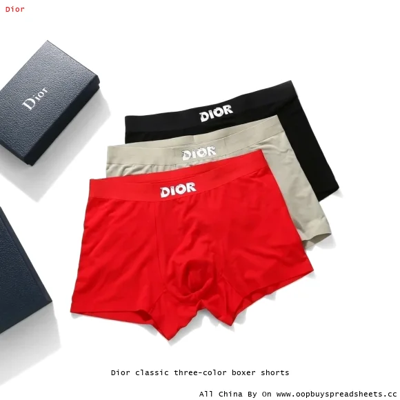 Dior classic three-color boxer shorts