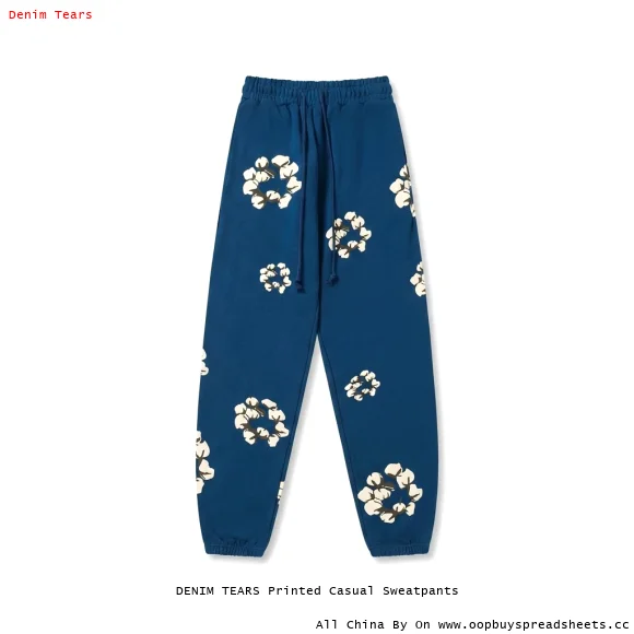 DENIM TEARS Printed Casual Sweatpants