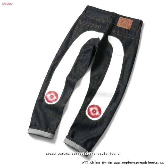 EVISU Daruma series retro-style jeans