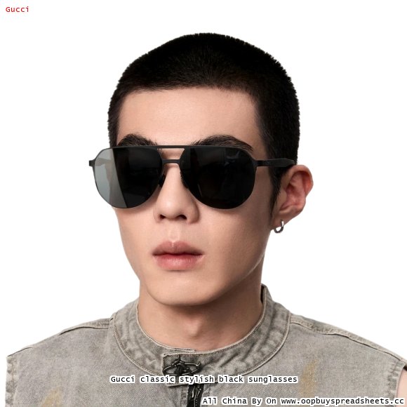 Gucci classic stylish black sunglasses