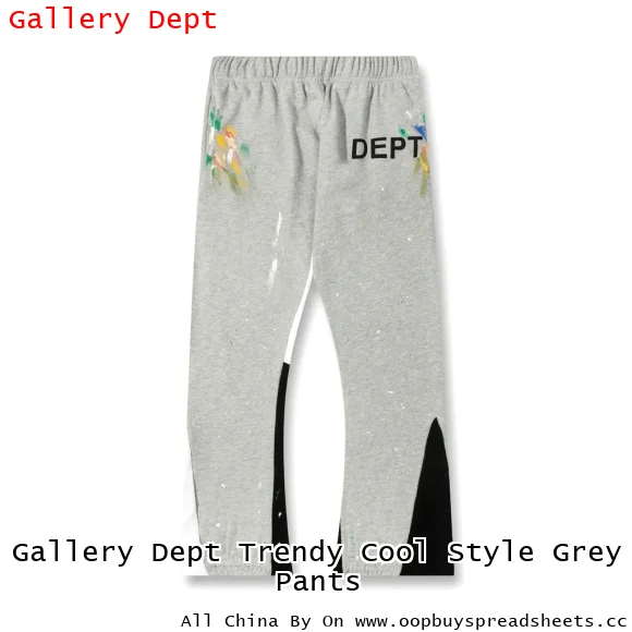 Gallery Dept Trendy Cool Style Grey Pants