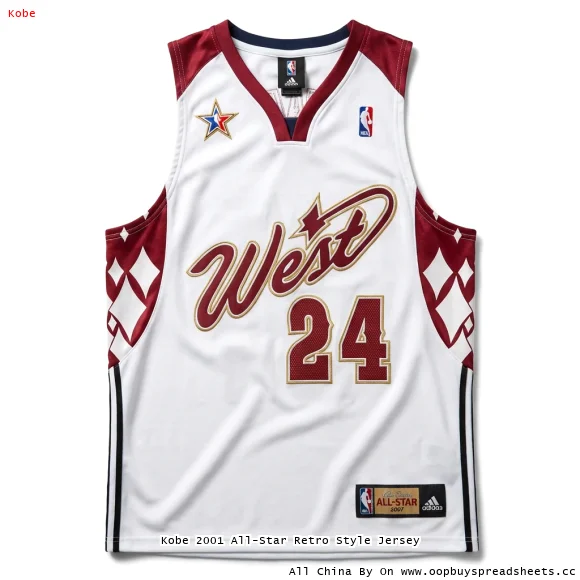 Kobe 2001 All-Star Retro Style Jersey