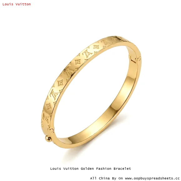 Louis Vuitton Golden Fashion Bracelet