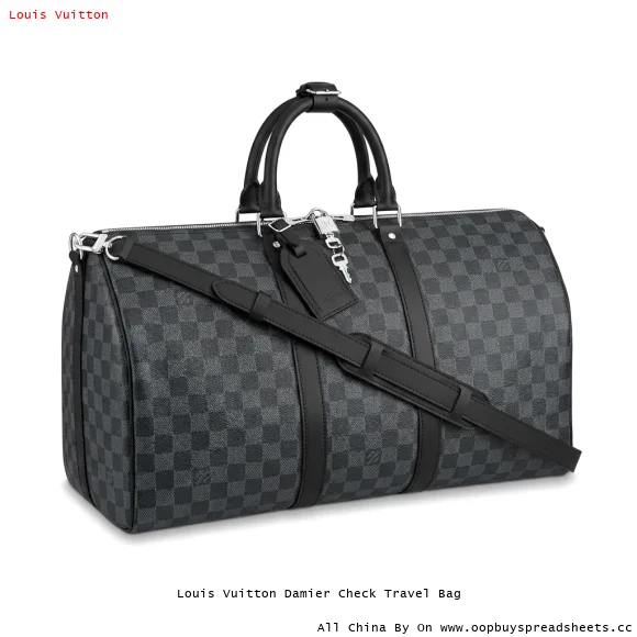 Louis Vuitton Damier Check Travel Bag