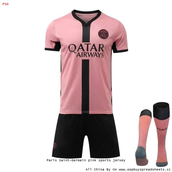 Paris Saint-Germain pink sports jersey