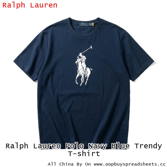 Ralph Lauren Polo Navy Blue Trendy T-shirt
