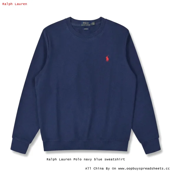 Ralph Lauren Polo navy blue sweatshirt