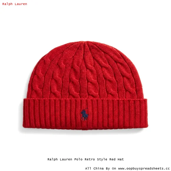 Ralph Lauren Polo Retro Style Red Hat