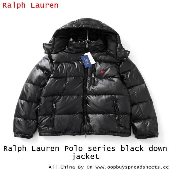 Ralph Lauren Polo series black down jacket