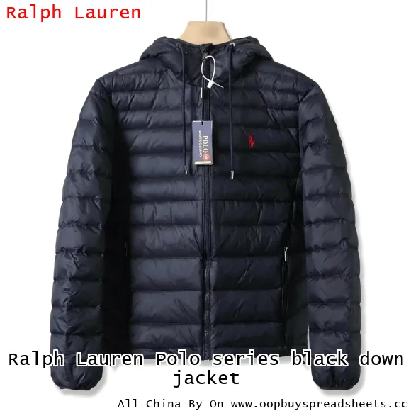 Ralph Lauren Polo series black down jacket