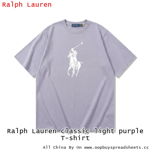Ralph Lauren classic light purple T-shirt